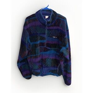 Vintage Trek Colorful Half Zip Fleece